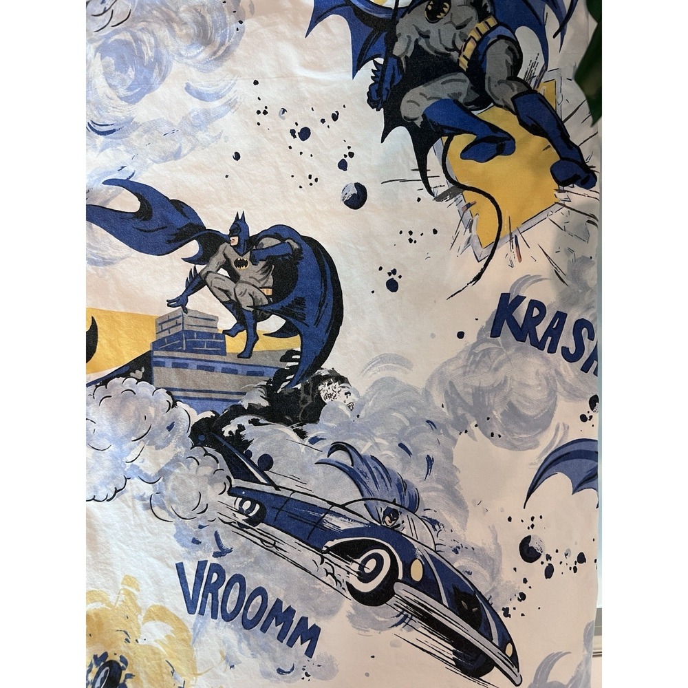 Pottery Barn Kids Marvel Batman Flat Sheet and Pillowcase- Twin Size-DC Comics